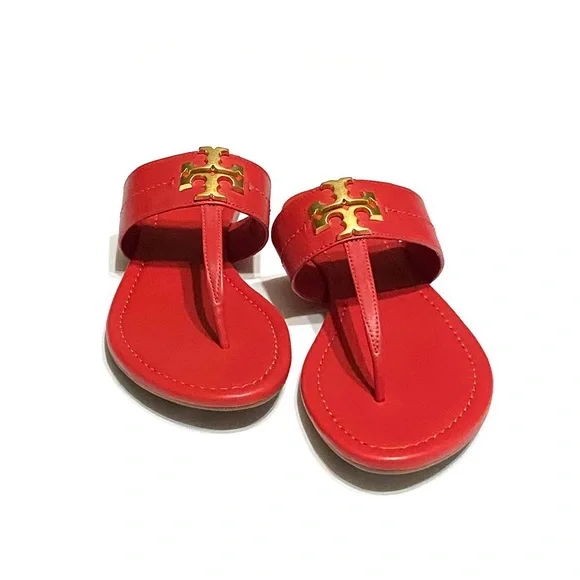 🆕 Tory Burch Leather Thong Sandals - Picture 6 of 12